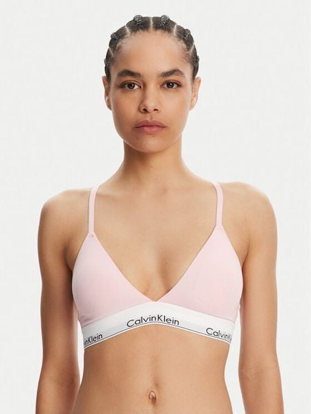 Calvin Klein Underwear Biustonosz braletka 000QF5650E Różowy. Czerwone biustonosze Calvin Klein Underwear, bez wzorów, z bawełny. Za 109.99 zł.