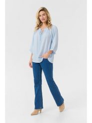 Cream Bluzka w kolorze błękitnym rozmiar: 42. Niebieskie bluzki damskie Cream, bez wzorów, z wiskozy, bez kołnierzyka, bez ramiączek. Za 59.95 zł.
