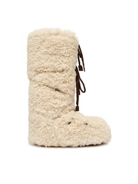 Moon Boot Śniegowce 80D1403070 Beżowy. Brązowe śniegowce damskie Moon Boot, z materiału. Za 1,049.00 zł.