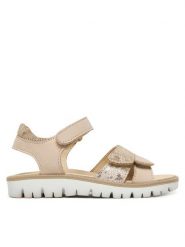 Primigi Sandały 1389022 M Beżowy. Brązowe sandały dziewczęce Primigi, ze skóry, bez obcasa, bez zapięcia. Za 209.99 zł.