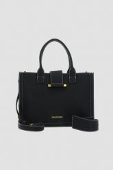 VALENTINO Czarna duża torebka Frosty. Czarne shopper bag Valentino by Mario Valentino, duże, bez dodatków. W wyprzedaży za 599.99 zł.