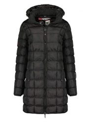 Geographical Norway Płaszcz pikowany "Babette" w kolorze czarnym rozmiar: onesize. Czarne płaszcze damskie Geographical Norway, bez wzorów, bez kaptura. Za 245.96 zł.
