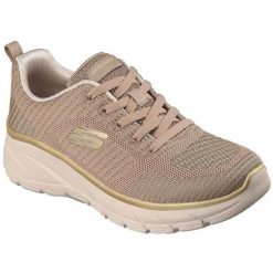 Buty sportowe damskie Skechers Fashion Fit 2.0 moonlight Glo. Brązowe obuwie trekkingowe damskie Skechers, bez zapięcia. Za 490.00 zł.