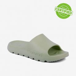 Klapki damskie Coqui Lou. Zielone klapki damskie Coqui, bez wzorów, z materiału, bez obcasa, bez zapięcia. Za 121.99 zł.