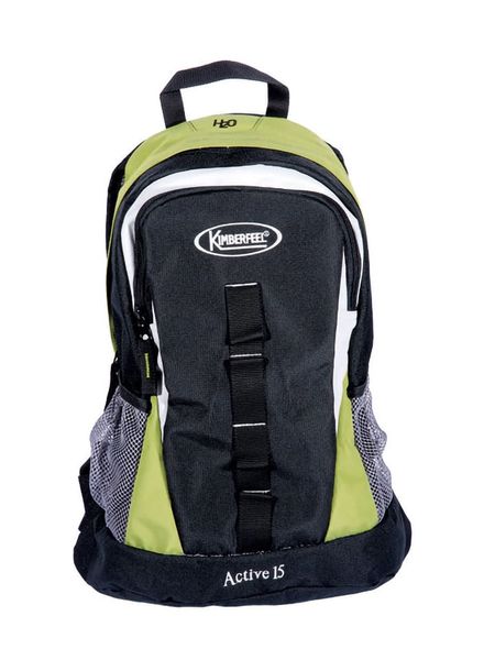 Kimberfeel Plecak outdoorowy "Active" w kolorze zielono-czarnym - 15 l rozmiar: onesize. Czarne plecaki Kimberfeel, bez wzorów, z materiału. Za 88.23 zł.
