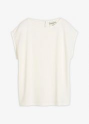 Koszulka oversize z miękkiej mieszanki wiskozy. Białe bluzki damskie bonprix, bez wzorów, z wiskozy, bez kołnierzyka, bez ramiączek. Za 54.99 zł.