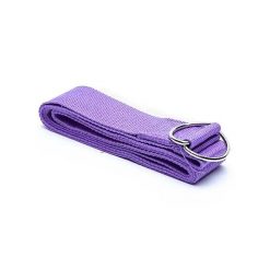 Pasek do jogi fioletowy 183x4cm - wsparcie i elastyczność w praktyce. Fioletowe paski damskie YOGI & YOGINI, bez wzorów. Za 24.90 zł.