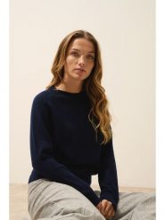 Just Cashmere Kaszmirowy sweter "Norena" w kolorze granatowym rozmiar: XXL. Niebieskie swetry klasyczne damskie Just Cashmere, xxl, z kaszmiru, bez kołnierzyka. Za 223.99 zł.