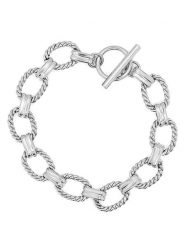 MOODE Bransoletka "Galatee" rozmiar: onesize. Szare bransoletki damskie MOODE, ze stali. Za 39.99 zł.