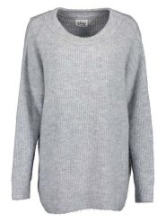 Blue Seven Sweter w kolorze jasnoszarym rozmiar: 36. Szare swetry klasyczne damskie Blue Seven, ze splotem, bez kołnierzyka. Za 70.24 zł.