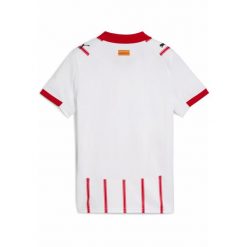 Młodzieżowa koszulka domowa Girona FC 25/26 PUMA White Red. Biała bluzki damskie Puma, l, bez wzorów, bez kołnierzyka, bez ramiączek. Za 349.00 zł.