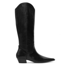 Kowbojki Vagabond Shoemakers. Czarne botki damskie Vagabond Shoemakers, bez obcasa, na płaskiej podeszwie, bez zapięcia. Za 919.99 zł.