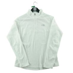 Second life - Damski bluza polarowa z wysokim kołnierzem - Stan bardzo dobry. Białe bluzy damskie The North Face, m, bez wzorów, z materiału, bez kaptura. Za 146.96 zł.