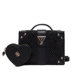 Torebka Guess. Czarne torebki klasyczne damskie Guess, bez dodatków. Za 369.99 zł.