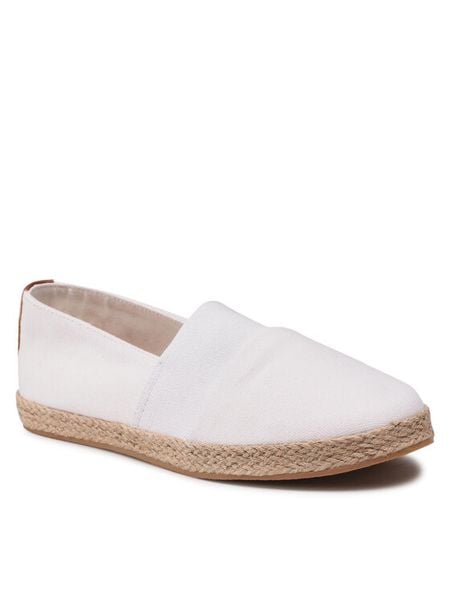 Jenny Fairy Espadryle WS21181-03 Biały. Białe espadryle damskie Jenny Fairy, bez wzorów, z materiału, bez obcasa. Za 89.99 zł.