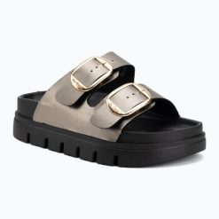Klapki damskie Lee Cooper LCW-26-35-4461LA. Szare klapki damskie COOPER, bez wzorów, z materiału, bez obcasa, bez zapięcia. Za 125.50 zł.