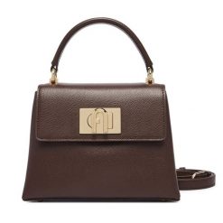 Torebka Furla. Brązowe kuferki damskie Furla, bez dodatków. Za 1,779.00 zł.