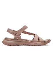 S.Oliver Sandały w kolorze szaroróżowym rozmiar: 37. Różowe sandały damskie S.Oliver, bez wzorów, z otwartym noskiem, bez obcasa, bez zapięcia. Za 136.78 zł.