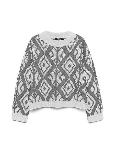 Vero Moda Sweter w kolorze szarym rozmiar: L. Szare swetry klasyczne damskie Vero Moda, l, z wełny, bez kołnierzyka. Za 104.99 zł.
