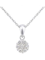 Revoni Złoty naszyjnik z diamentową zawieszką - dł. 46 cm rozmiar: onesize. Szare naszyjniki damskie Revoni, z diamentem, złote. Za 1,304.99 zł.