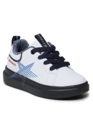 Primigi Sneakersy 3964800 Biały. Białe buty sportowe chłopięce Primigi, ze skóry, bez zapięcia. Za 119.99 zł.