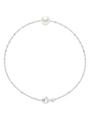 Pearl Addict Srebrna bransoletka z perłą rozmiar: onesize. Białe bransoletki damskie Pearl Addict, srebrne. Za 130.99 zł.