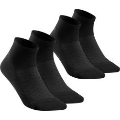 Skarpety turystyczne Quechua Hike 100 długie x2. Czarne skarpetki damskie QUECHUA, bez wzorów, z bawełny. Za 39.99 zł.