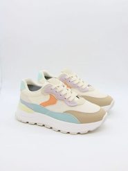 Bellucci Sneakersy w kolorze beżowym ze wzorem rozmiar: 36. Brązowe obuwie sportowe damskie Bellucci, bez zapięcia. Za 96.60 zł.