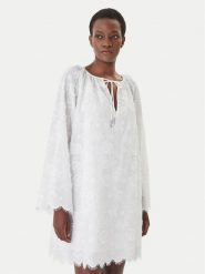 MICHAEL Michael Kors Sukienka letnia MS680R0KPX Biały Relaxed Fit. Białe sukienki damskie MICHAEL Michael Kors, bez wzorów, z bawełny, bez ramiączek. Za 1,119.00 zł.