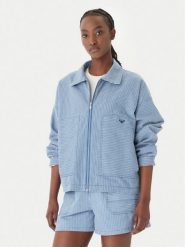 Roxy Kurtka jeansowa Beachfront Bliss ERJJK03702 Błękitny Regular Fit. Niebieskie kurtki damskie Roxy, xs, bez wzorów, z bawełny, bez kaptura. Za 389.99 zł.