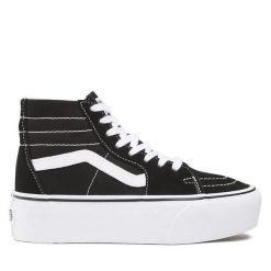 Tenisówki Vans. Czarne trampki damskie Vans, bez wzorów, bez zapięcia. Za 259.99 zł.