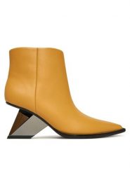 United Nude Botki Rockit Pull On Bootie 1094792816 Żółty. Żółte botki damskie United Nude, ze skóry, bez obcasa, na słupku, bez zapięcia. Za 1,339.00 zł.