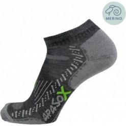 Skarpety turystyczne - Elbrus - Niski model skarpet sportowych. Szare skarpetki damskie APASOX, bez wzorów, z lycry. Za 86.95 zł.