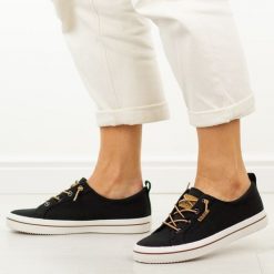 Czarne trampki damskie Lee Cooper 4059. Czarne trampki damskie Lee Cooper, bez wzorów, z gumy, bez zapięcia. Za 159.00 zł.
