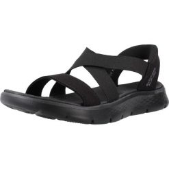 Sandały SKECHERS GO WALK FLEX SANDAL GLIMM Czarny. Czarne sandały damskie Skechers, bez wzorów, z tkaniny, bez obcasa, bez zapięcia. Za 233.99 zł.
