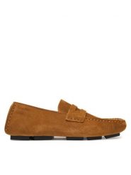 Calvin Klein Mokasyny Square Driver Suede HW0HW02844 Brązowy. Brązowe mokasyny damskie Calvin Klein, ze skóry, bez obcasa. Za 649.99 zł.