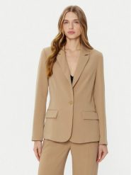 Guess Marynarka W5RN46 WFWX2 Brązowy Regular Fit. Brązowe marynarki i żakiety damskie Guess, m, z aplikacjami, z syntetyku. Za 389.99 zł.