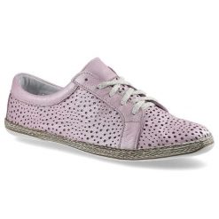 Espadryle damskie Lemar, ażurowe i wiązane , różowe, 10043. Czerwone espadryle damskie Lemar, w ażurowe wzory, z jeansu, bez obcasa. Za 159.00 zł.