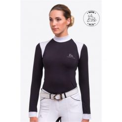 Koszulka wyścigowa damska Black Jack. Białe koszulki damskie CAVALLIERA, xl, bez wzorów, z bawełny, bez kołnierzyka, bez ramiączek. W wyprzedaży za 245.10 zł.