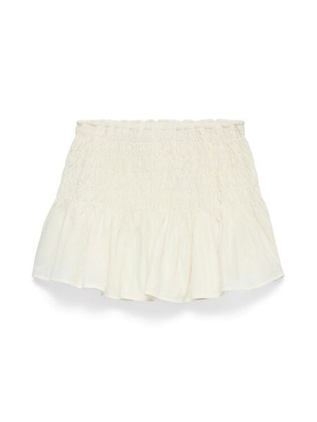 Vero Moda Spódnica mini Sofia 10350924 Biały Regular Fit. Białe spódnice damskie Vero Moda, xl, bez wzorów, z bawełny, mini. Za 159.99 zł.