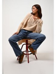 AUTHENTIC CASHMERE Kaszmirowy kardigan "Chésery" w kolorze beżowym rozmiar: XL. Brązowe kardigany damskie AUTHENTIC CASHMERE, xl, bez wzorów, z kaszmiru. Za 323.65 zł.