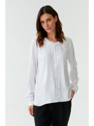 TATUUM Koszula w kolorze białym rozmiar: 40. Białe koszule damskie TATUUM, s, bez wzorów, z wiskozy, klasyczne, bez kołnierzyka, bez ramiączek. Za 133.45 zł.