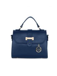 Mia Tomazzi Skórzana torebka "Diomede" w kolorze granatowym - 24 x 20 x 12 cm rozmiar: onesize. Niebieskie torebki klasyczne damskie Mia Tomazzi, z materiału, przez ramię, bez dodatków. Za 275.40 zł.