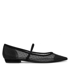 Baleriny Tory Burch. Czarne balerinki damskie Tory Burch, bez wzorów. Za 939.99 zł.