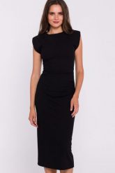Dopasowana sukienka ołówkowa bez rękawów czarna dzianina. Czarne sukienki damskie Stylove, bez wzorów, z dzianiny, eleganckie, bez ramiączek. Za 289.00 zł.