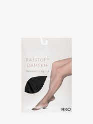 Czarne klasyczne rajstopy 50 den RAJSTOPY 50 DEN. Czarne rajstopy Ryłko, bez wzorów, z bawełny. Za 39.99 zł.