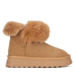 Śniegowce Badura. Brązowe śniegowce damskie Badura. Za 279.99 zł.