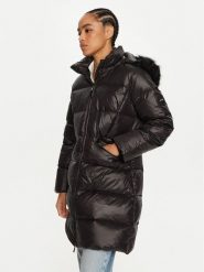Calvin Klein Kurtka puchowa K20K207734 Czarny Regular Fit. Czarne kurtki damskie Calvin Klein, l, bez wzorów, z puchu, bez kaptura. Za 559.99 zł.