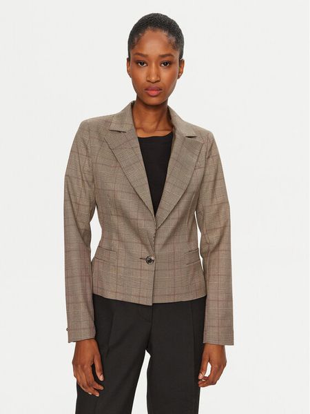 Morgan Marynarka 242-VICTA.F Beżowy Regular Fit. Brązowe marynarki i żakiety damskie Morgan, bez wzorów, z syntetyku. Za 309.99 zł.