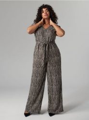 Kombinezon ze wzorem - wielobarwny. Kombinezony damskie Sinsay, l, bez wzorów, bez kołnierzyka, bez ramiączek. Za 89.99 zł.